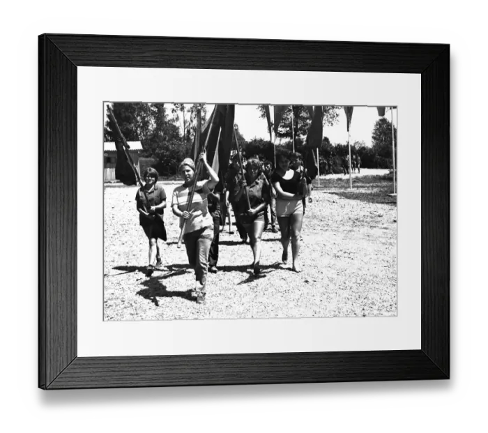 Framed Print : Communist Youth labour camp, Yugoslavia Framed Print : Communist Youth labour camp, Yugoslavia