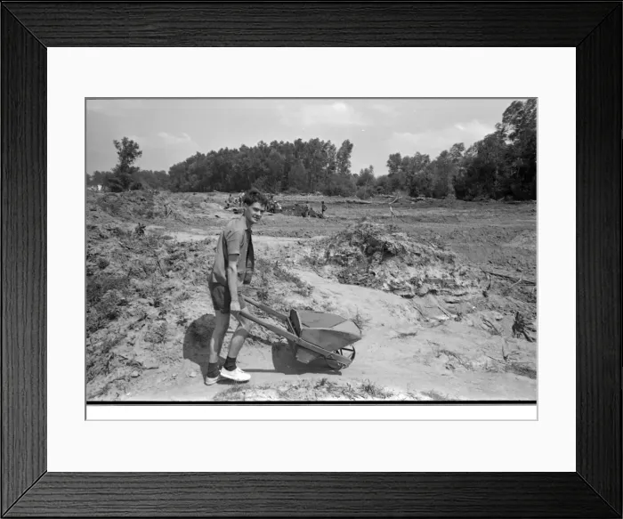 Framed Print : Communist Youth labour camp, Yugoslavia Framed Print : Communist Youth labour camp, Yugoslavia