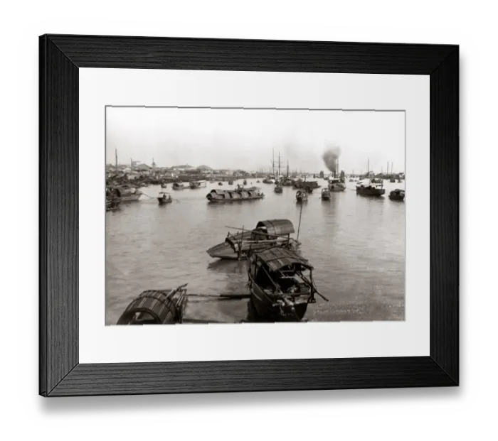 Framed Print : Harbour view, Canton, circa 1890 Framed Print : Harbour view, Canton, circa 1890
