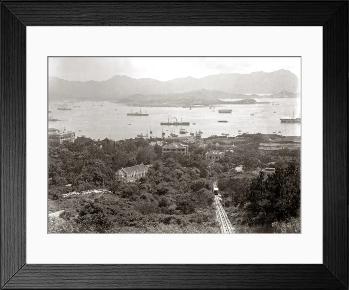 Framed Print : Hong Kong from the Peak, circa 1890 Framed Print : Hong Kong from the Peak, circa 1890