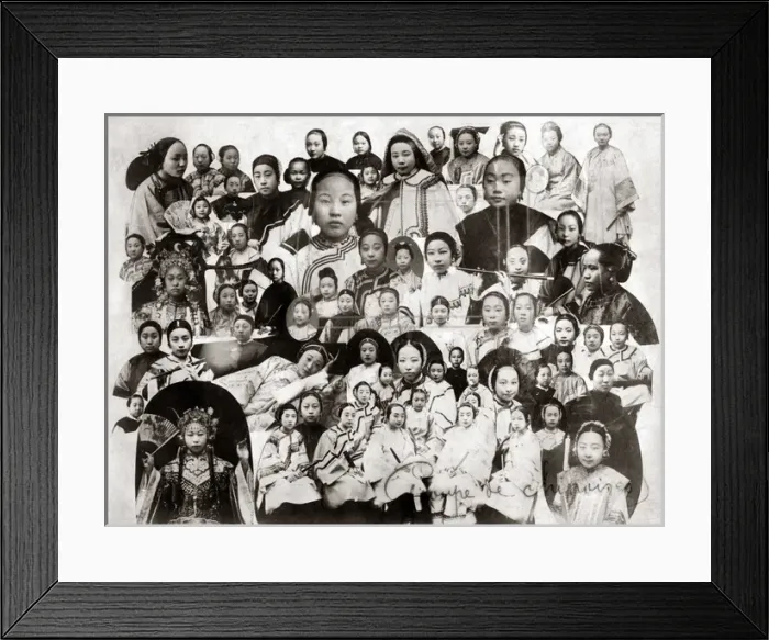 Framed Print : Chinese women, composite image, circa 1890 Framed Print : Chinese women, composite image, circa 1890