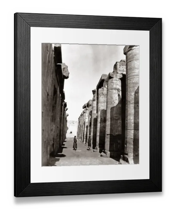 Framed Print : Temple at Edfou, Egypt, circa 1880s Framed Print : Temple at Edfou, Egypt, circa 1880s