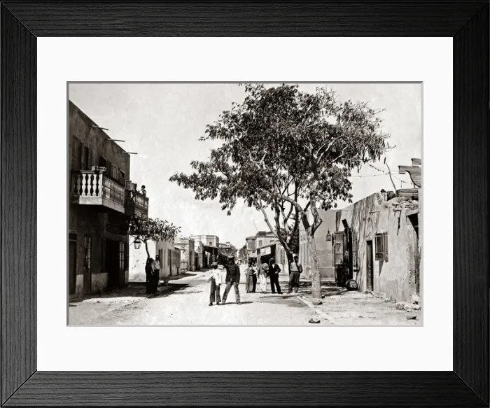 Framed Print : Street scene, Ismalia, Egypt, circa 1880s Framed Print : Street scene, Ismalia, Egypt, circa 1880s