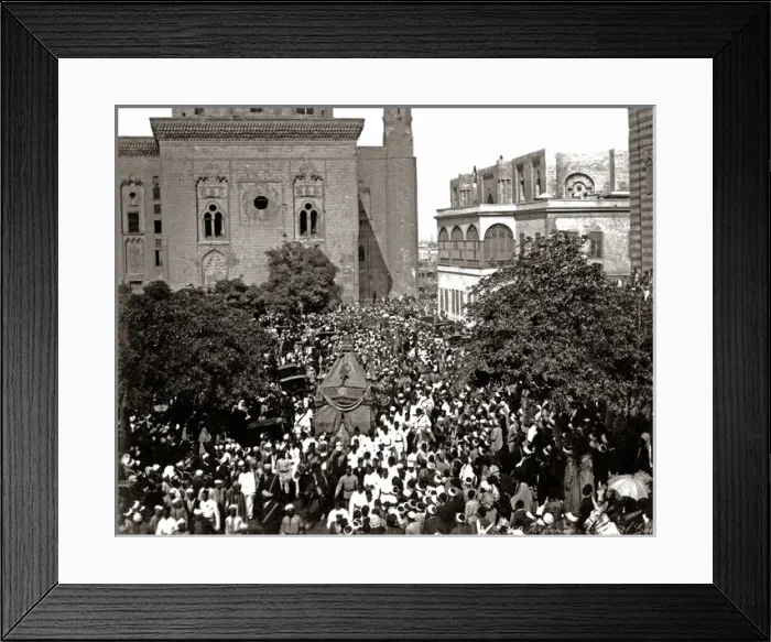 Framed Print : Religious procession, Cairo, circa 1890 Framed Print : Religious procession, Cairo, circa 1890
