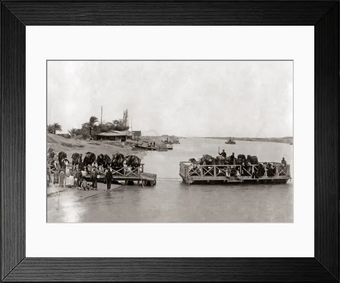 Framed Print : Crossing the Suez Canal, circa 1880s Framed Print : Crossing the Suez Canal, circa 1880s