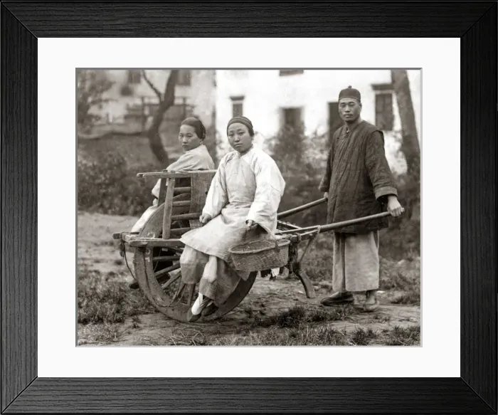 Framed Print : Group of monks, China circa 1890 Framed Print : Group of monks, China circa 1890