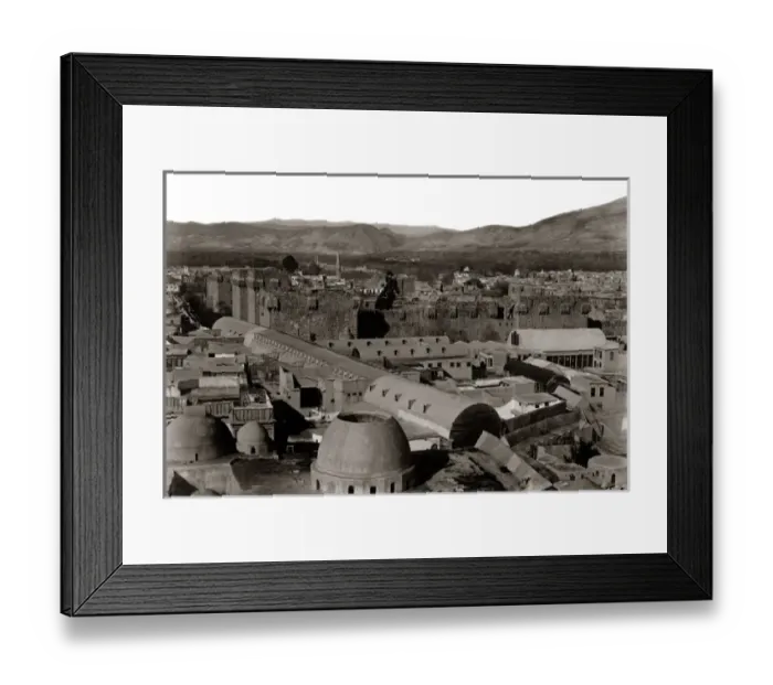 Framed Print : Damascus, Syria, circa 1880s view from the fortress