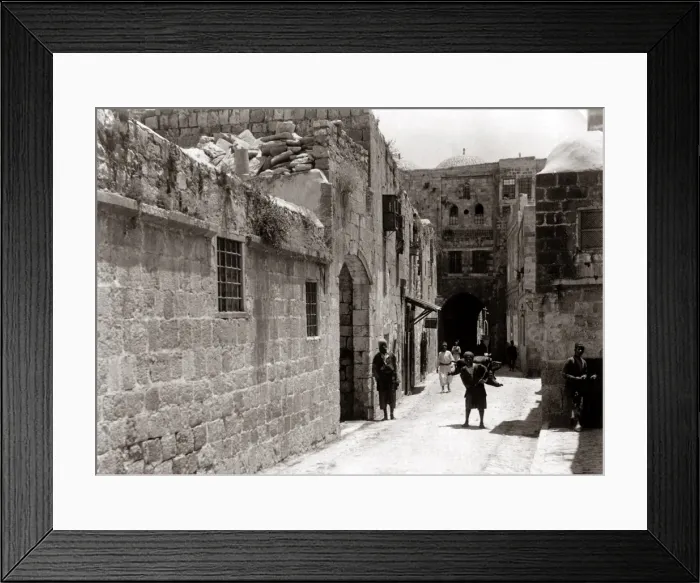 Framed Print : House of Wicked Rich Man (6th Station of the Cross) Jerusale Framed Print : House of Wicked Rich Man (6th Station of the Cross) Jerusale