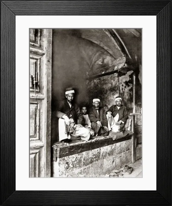 Framed Print : Doorkeepers of the Church of the Holy Sepulchre, Jerusalem Framed Print : Doorkeepers of the Church of the Holy Sepulchre, Jerusalem