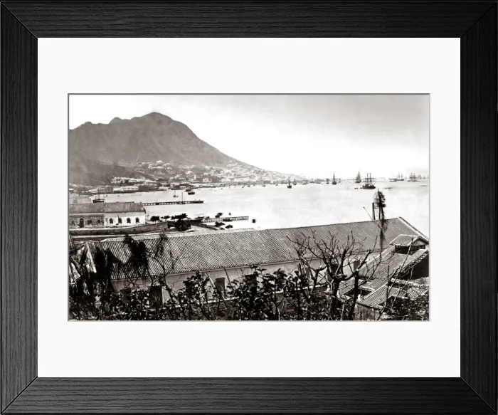 Framed Print : View of Hong Kong, circa 1880s Framed Print : View of Hong Kong, circa 1880s