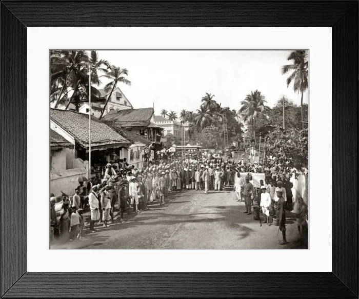 Framed Print : Fire Brigade, India (possibly Ceylon) circa 1890 Framed Print : Fire Brigade, India (possibly Ceylon) circa 1890