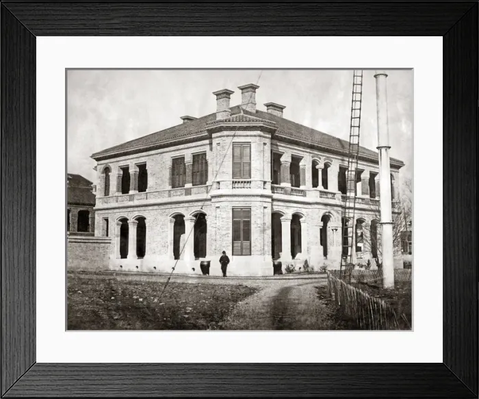 Framed Print : Residence of the British Consul, Shanghai, China, circa 1880 Framed Print : Residence of the British Consul, Shanghai, China, circa 1880