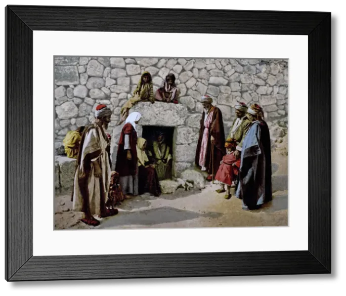 Framed Print : Tomb of Lazarus, Palestine (West Bank) circa 1890s Framed Print : Tomb of Lazarus, Palestine (West Bank) circa 1890s