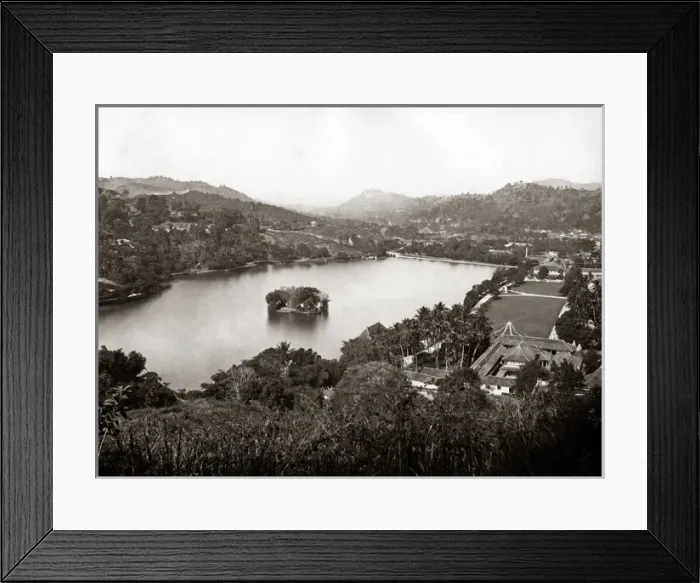 Framed Print : The Lake, Kandy, Ceylon, (Sri Lanka) circa 1880s Framed Print : The Lake, Kandy, Ceylon, (Sri Lanka) circa 1880s