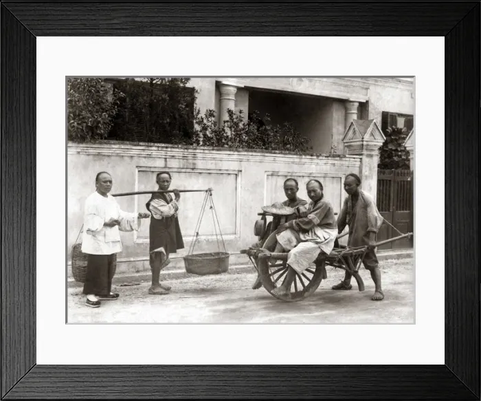 Framed Print : Wheel barrow Ceylon SriLanka circa 1880s Framed Print : Wheel barrow Ceylon SriLanka circa 1880s