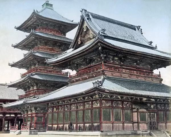 Tennoji Temple, Osaka, Japan, circa 1880s