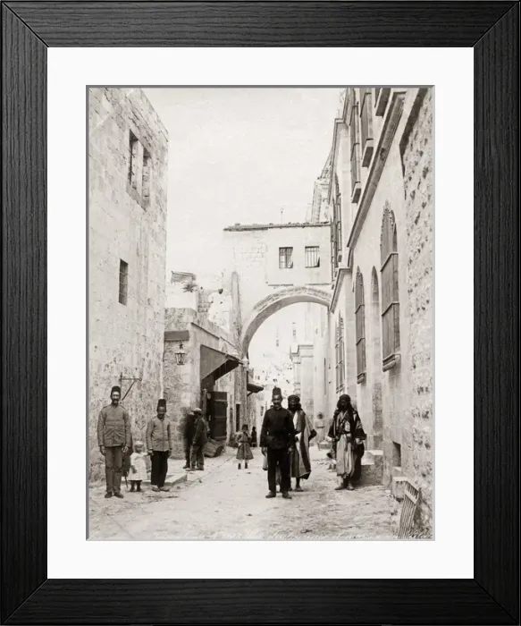 Framed Print : Ecce Homo Arch on the Via Dolorosa, Jesusalem, circa 1880s Framed Print : Ecce Homo Arch on the Via Dolorosa, Jesusalem, circa 1880s