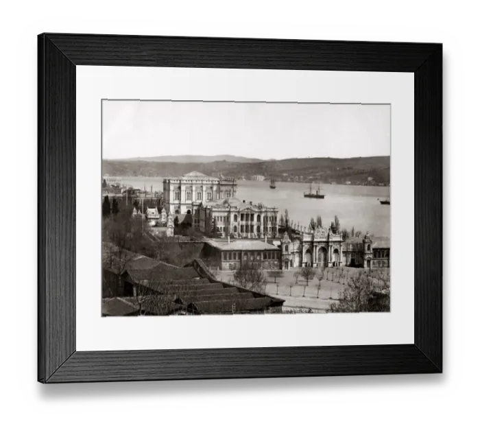 Framed Print : Dolmabache Palace, on the Bosphorous, Turkey, circa 1890 Framed Print : Dolmabache Palace, on the Bosphorous, Turkey, circa 1890