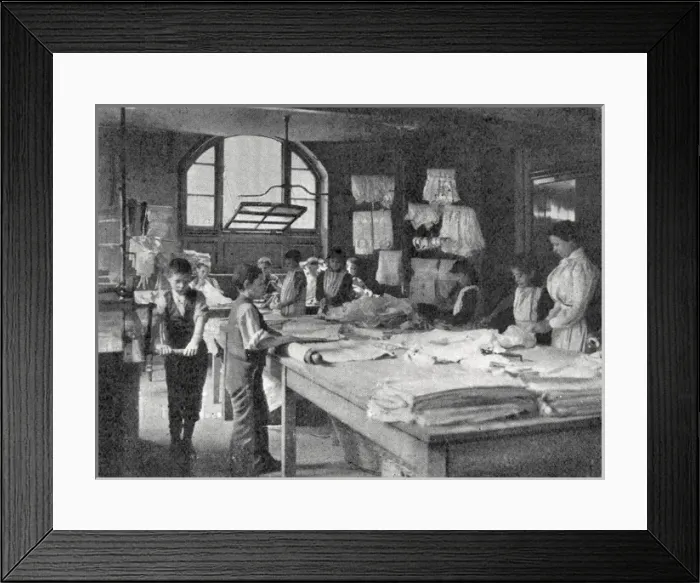 Framed Print : Drury Lane Day Industrial School, London - Laundry Framed Print : Drury Lane Day Industrial School, London - Laundry