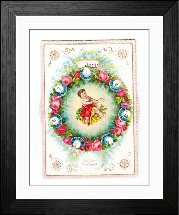 Framed Print : Christmas and New Year card with turning calendar Framed Print : Christmas and New Year card with turning calendar