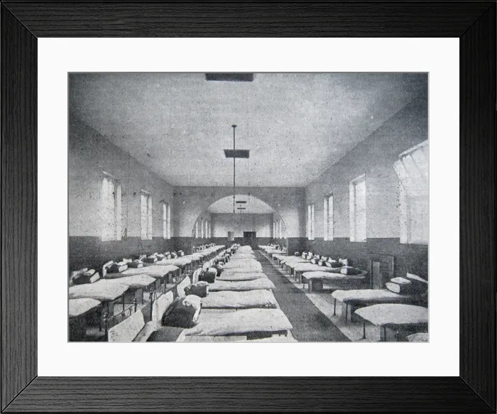 Framed Print : Feltham Industrial School for Boys - Dormitory Framed Print : Feltham Industrial School for Boys - Dormitory