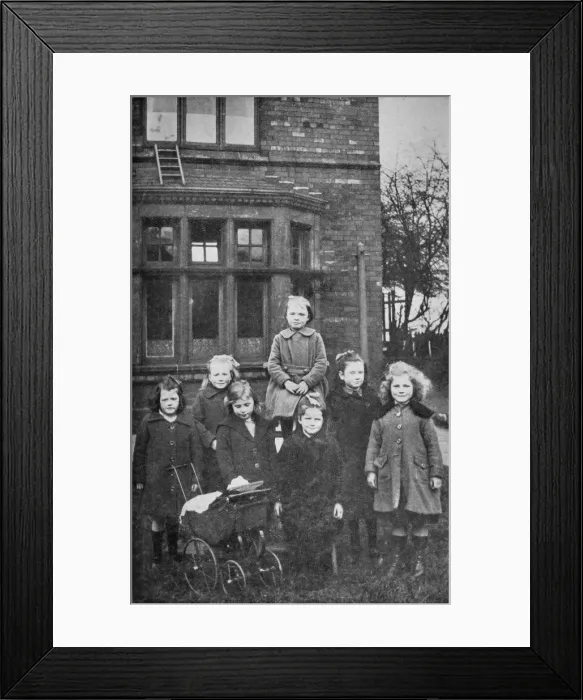 Framed Print : Headingley Orphan Homes, Leeds - Group of Girls Framed Print : Headingley Orphan Homes, Leeds - Group of Girls