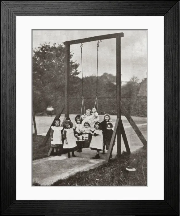 Framed Print : Headingley Orphan Homes, Leeds - Swing Framed Print : Headingley Orphan Homes, Leeds - Swing