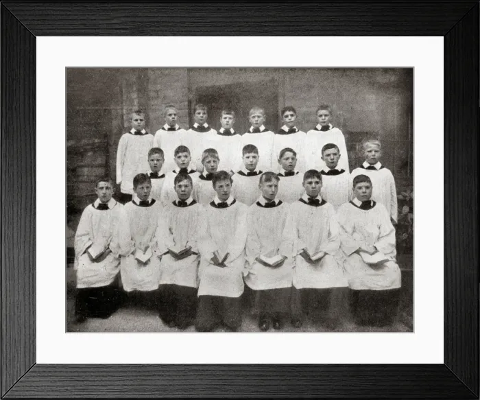 Framed Print : Hereford Industrial School Choirboys Framed Print : Hereford Industrial School Choirboys