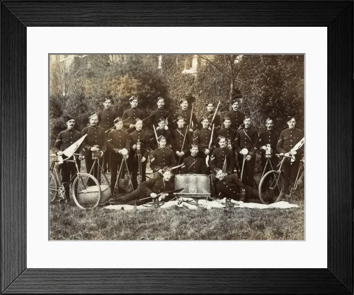 Framed Print : Group photo, Royal Marine Artillery Signallers Framed Print : Group photo, Royal Marine Artillery Signallers