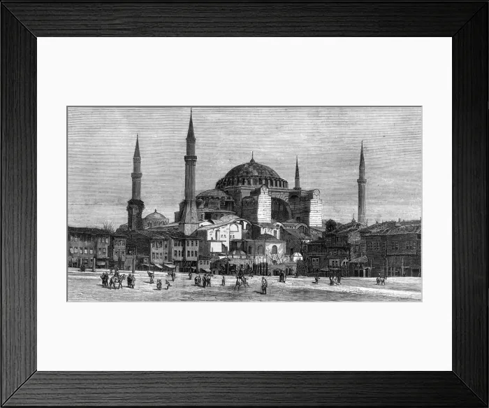 Framed Print : Exterior of Saint Sophia, Constantinople, 1878 Framed Print : Exterior of Saint Sophia, Constantinople, 1878