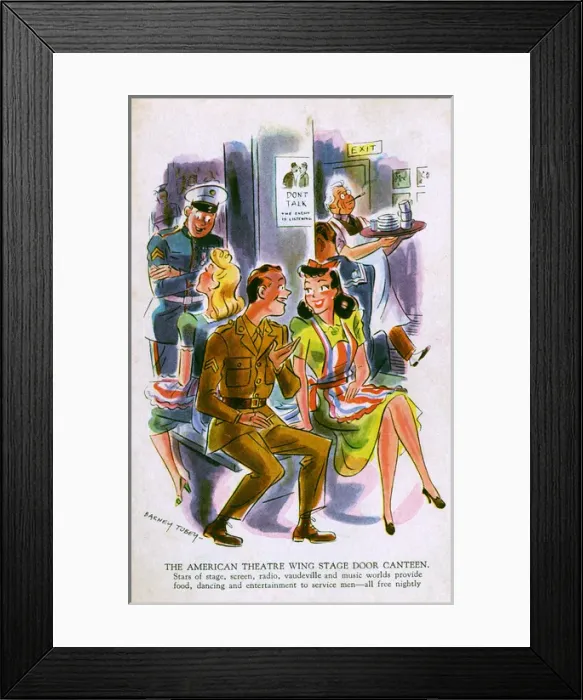 Framed Print : American Theatre Wing, New York, USA, WW2 Framed Print : American Theatre Wing, New York, USA, WW2