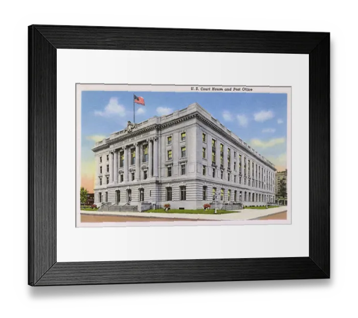 Framed Print : US Court House and Post Office, Lincoln, Nebraska, USA Framed Print : US Court House and Post Office, Lincoln, Nebraska, USA