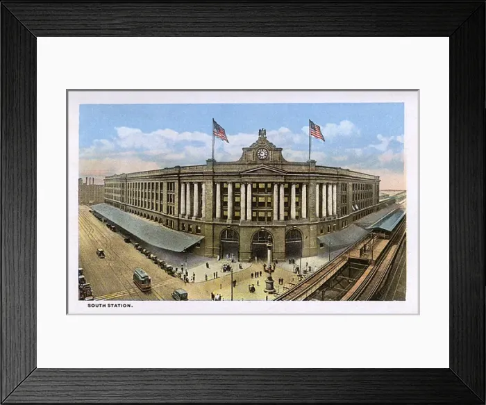 Framed Print : South Station, Boston, Massachusetts, USA Framed Print : South Station, Boston, Massachusetts, USA
