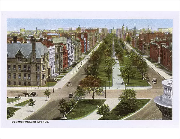 Commonwealth Avenue, Boston, Massachusetts, USA