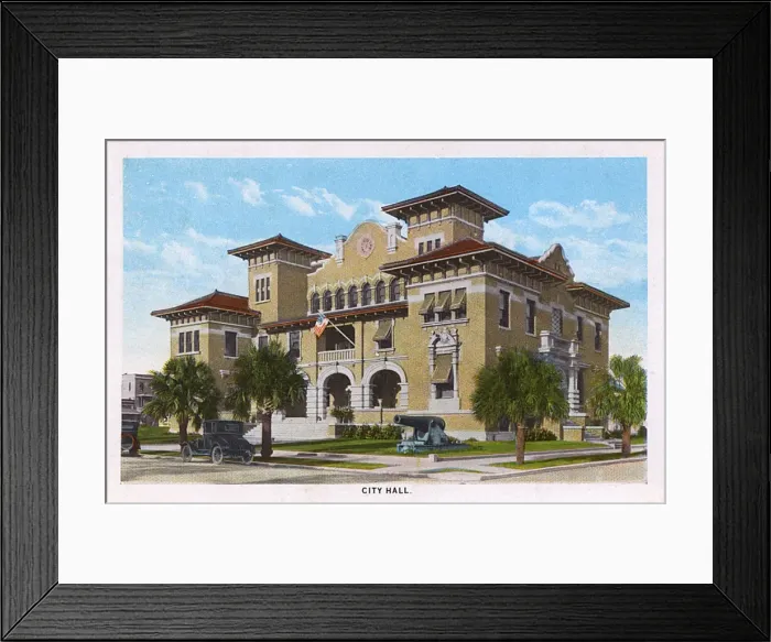 Framed Print : City Hall, Pensacola, Florida, USA Framed Print : City Hall, Pensacola, Florida, USA