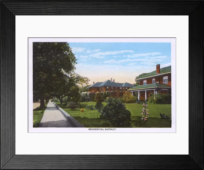 Framed Print : Residential district, Pensacola, Florida, USA Framed Print : Residential district, Pensacola, Florida, USA