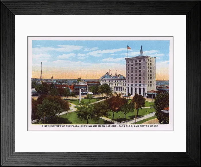 Framed Print : Aerial view of Plaza, Pensacola, Florida, USA Framed Print : Aerial view of Plaza, Pensacola, Florida, USA