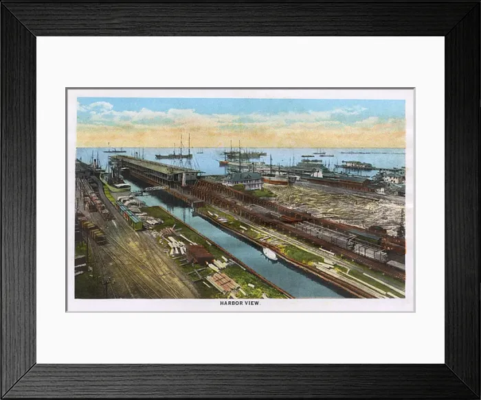 Framed Print : View of the Harbour, Pensacola, Florida, USA Framed Print : View of the Harbour, Pensacola, Florida, USA