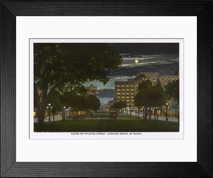 Framed Print : Palafox Street by night, Pensacola, Florida, USA Framed Print : Palafox Street by night, Pensacola, Florida, USA