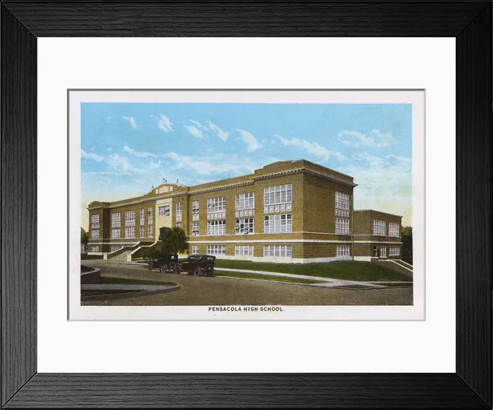 Framed Print : Pensacola High School, Pensacola, Florida, USA Framed Print : Pensacola High School, Pensacola, Florida, USA