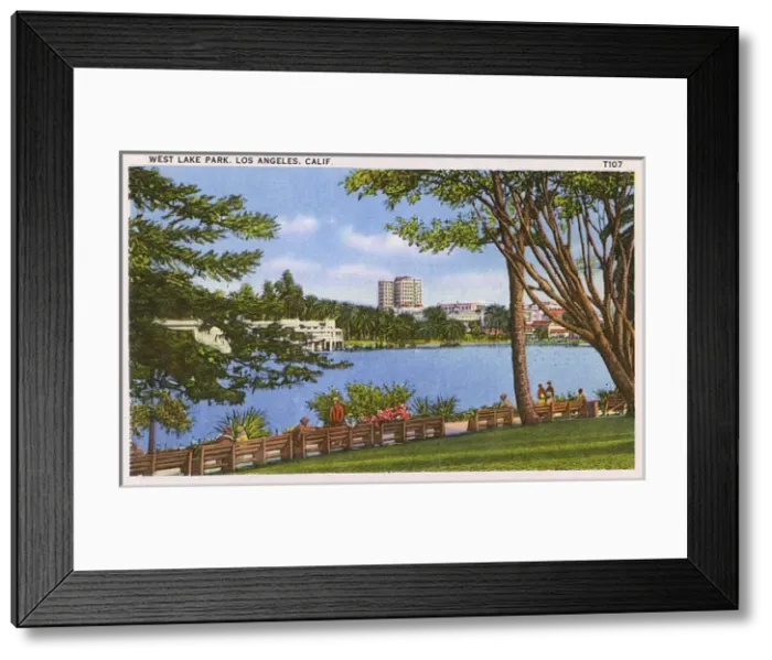 Framed Print : West Lake Park, Los Angeles, California, USA Framed Print : West Lake Park, Los Angeles, California, USA