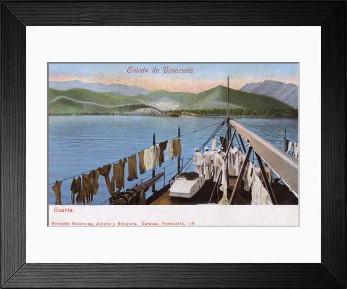 Framed Print : View of Guanta, Venezuela, Central America Framed Print : View of Guanta, Venezuela, Central America