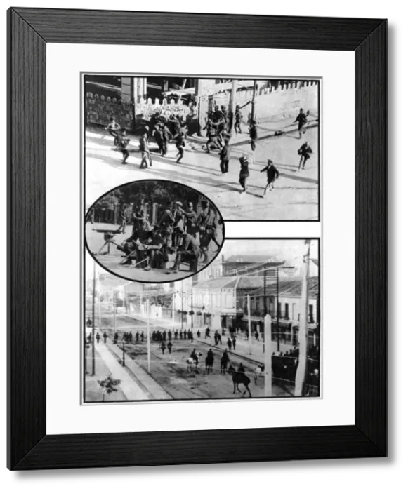 Framed Print : Spanish general strike Framed Print : Spanish general strike