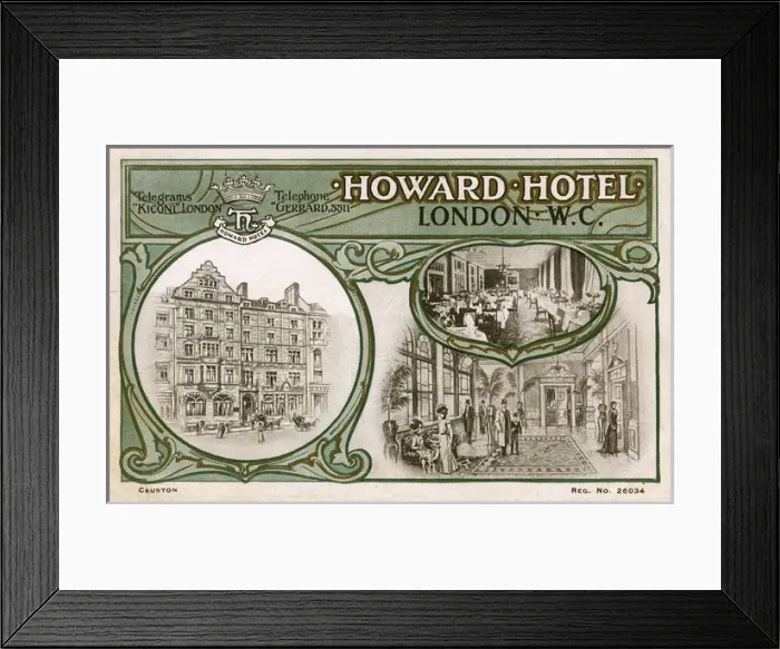 Framed Print : Howard Hotel, Soho, London, WC Framed Print : Howard Hotel, Soho, London, WC