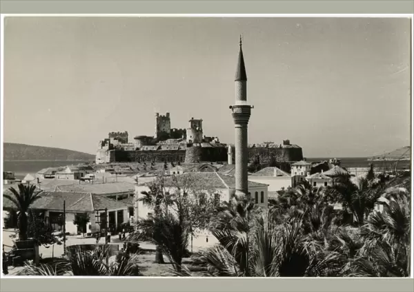 Bodrum, Turkey - Panorama with view toward Crusader Castle