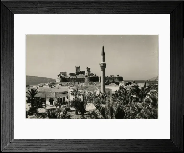Framed Print : Bodrum, Turkey - Panorama with view toward Crusader Castle Framed Print : Bodrum, Turkey - Panorama with view toward Crusader Castle