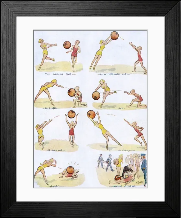 Framed Print : The Medicine Ball by David Ghilchik Framed Print : The Medicine Ball by David Ghilchik
