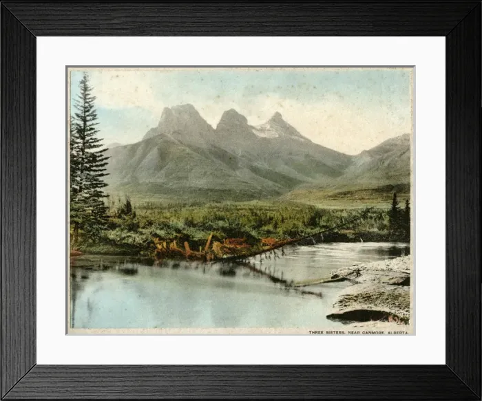 Framed Print : Canada - The Three Sisters, Canmore, Alberta Framed Print : Canada - The Three Sisters, Canmore, Alberta