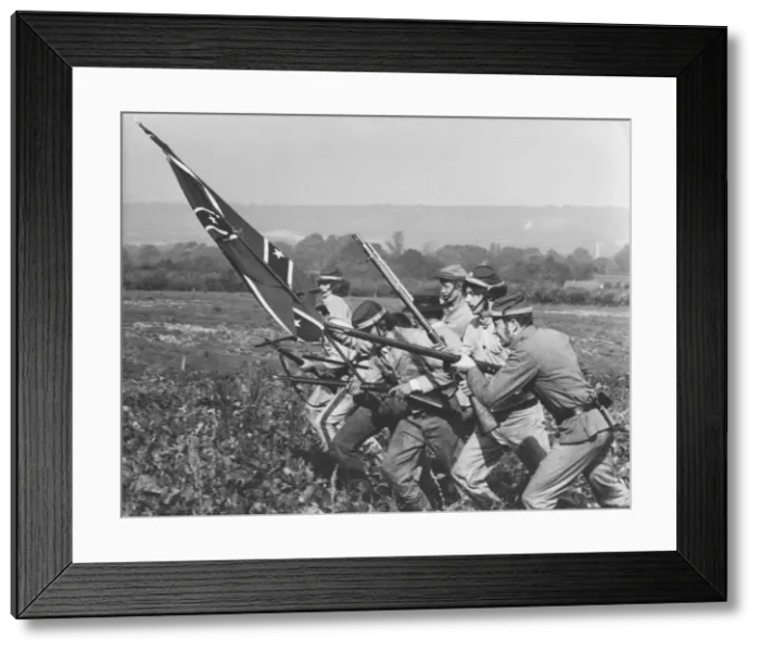 Framed Print : American Civil War re-enactment Framed Print : American Civil War re-enactment