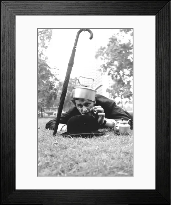 Framed Print : City gent in a park Framed Print : City gent in a park